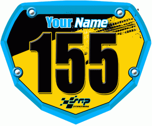 3DFX SRP Race Plate Blue