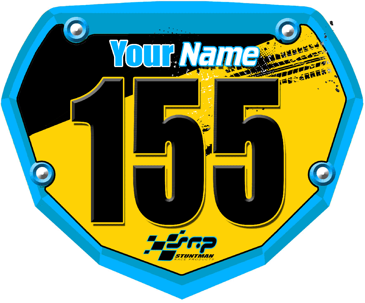3DFX SRP Race Plate Blue