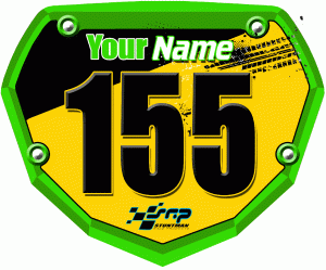 3DFX SRP Race Plate Green