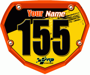 3DFX SRP Race Plate Orange