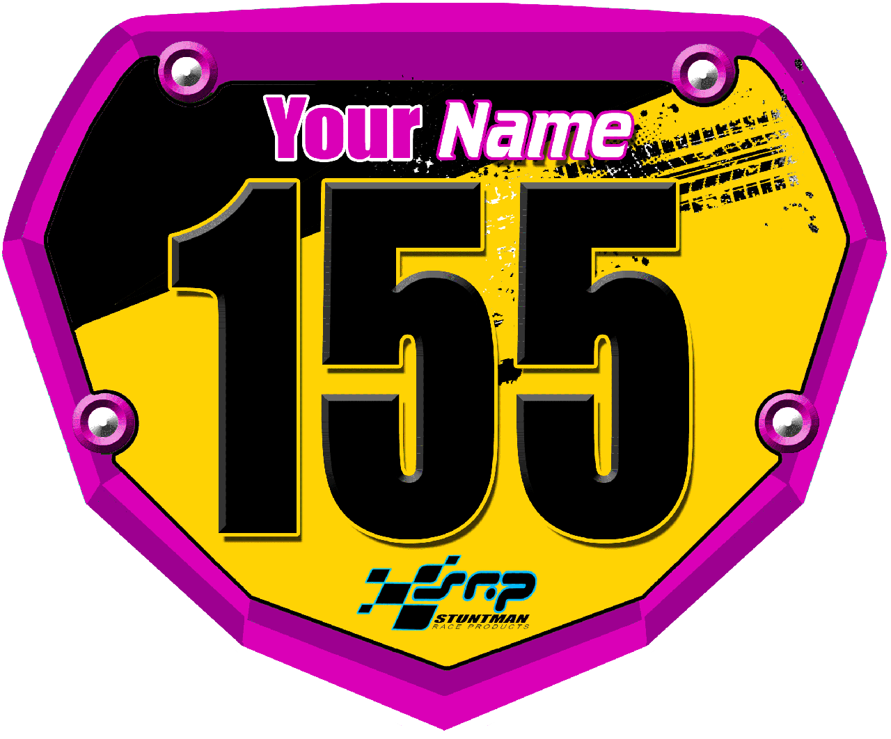 3DFX SRP Race Plate Pink