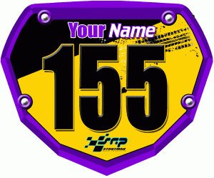 3DFX SRP Race Plate Purple