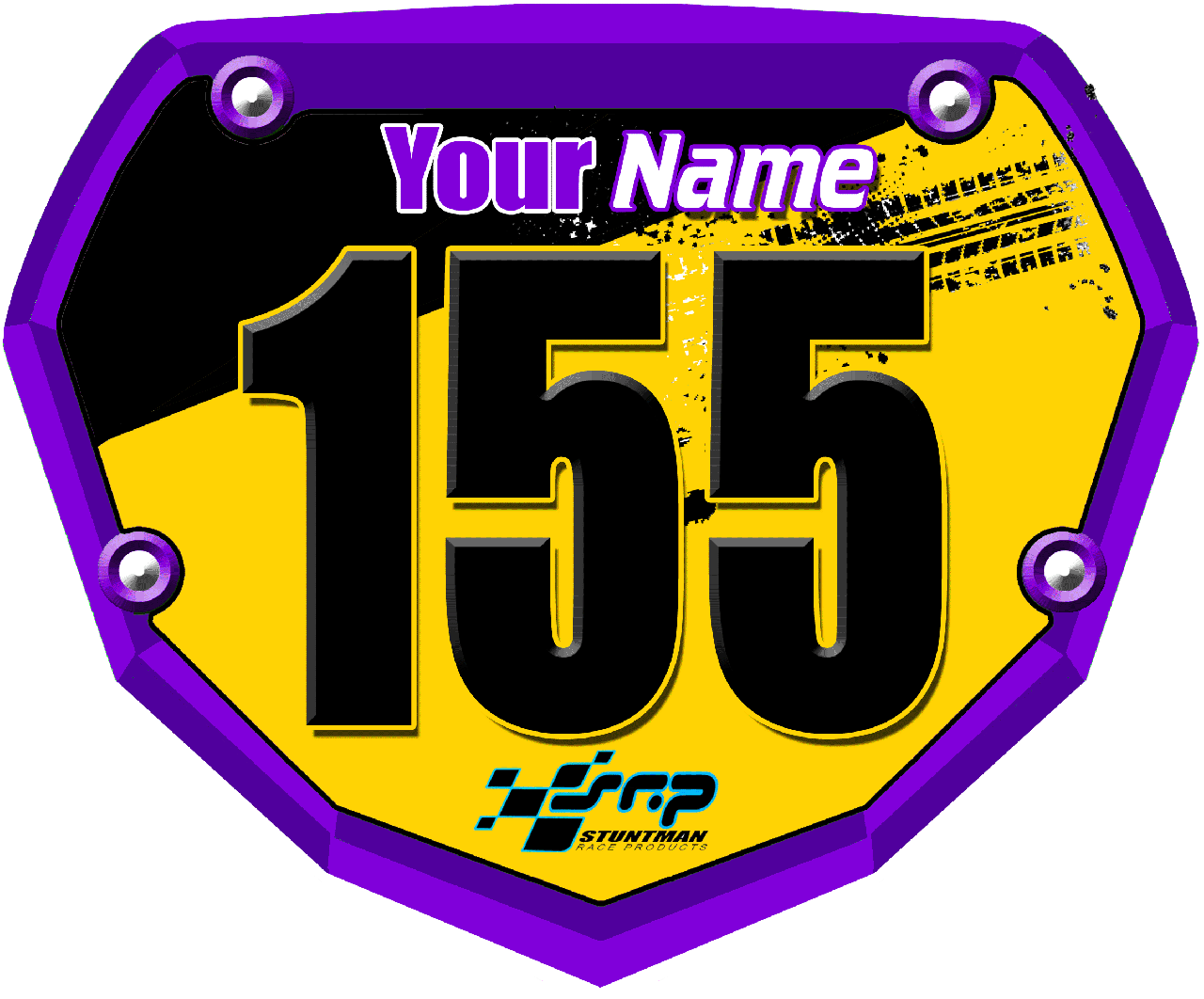 3DFX SRP Race Plate Purple