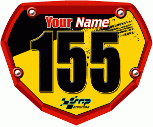 3DFX SRP Race Plate Red