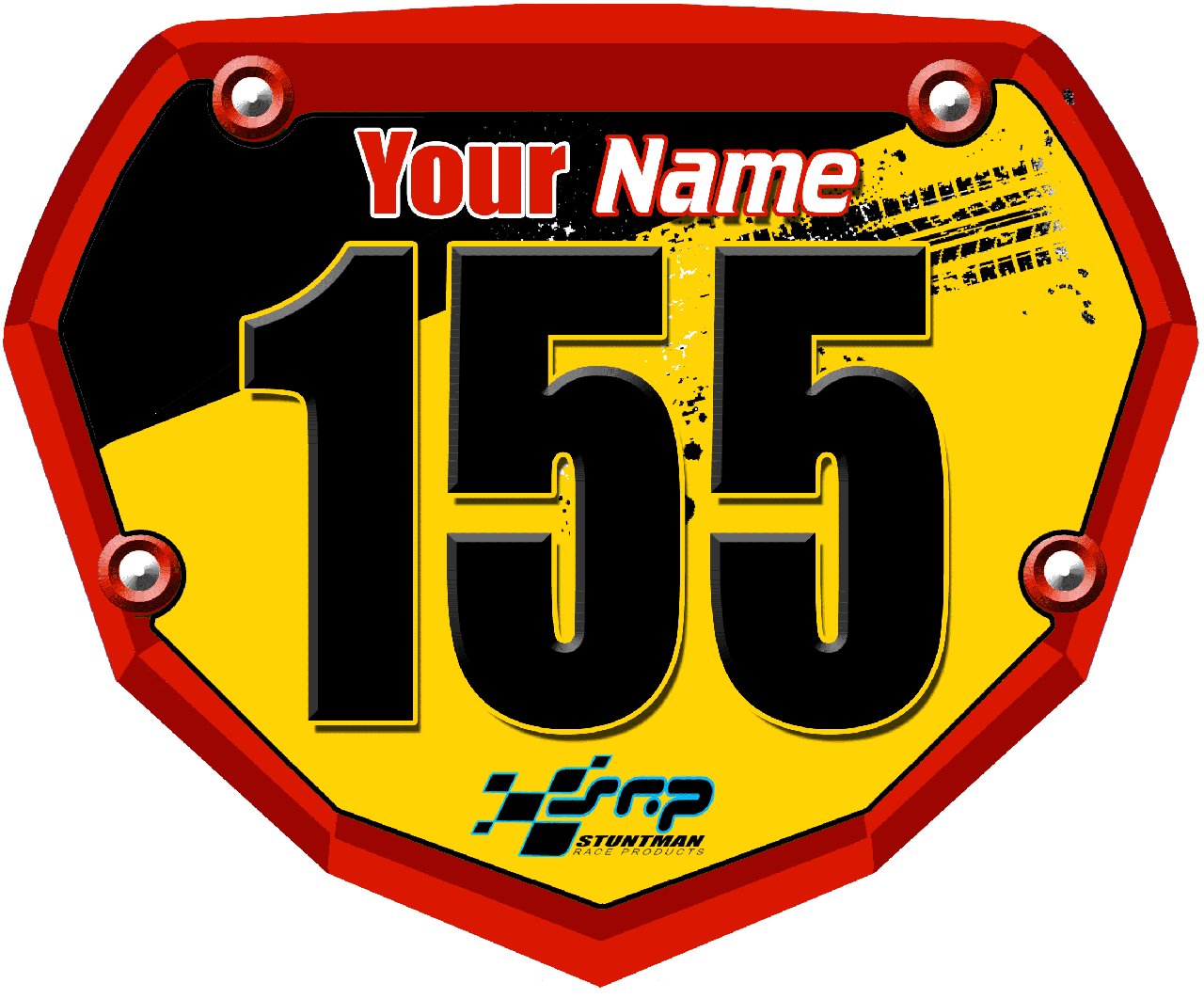 3DFX SRP Race Plate Red