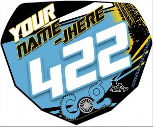 COG Bmx Club Plate in Blue For Girls.
