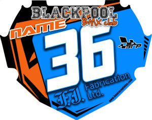 BlackPool Bmx Club BOX Pro Blue Girls Decal
