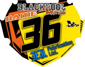 BlackPool Bmx Club BOX Pro Yellow Boys Decal