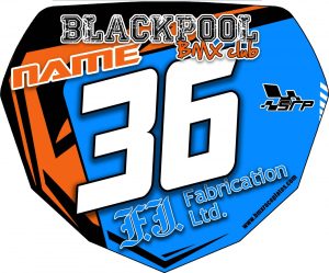 BlackPool Bmx Club Flat Blue Girls Full Plate