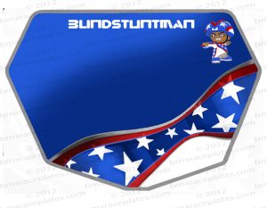 Blindstuntman Stuntman Blue Plate