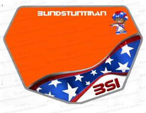 Blindstuntman Stuntman Orange Plate