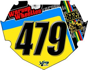 Box Custom Wasop Decal  BMX Number Plate Sticker
