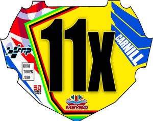 Box Custom Meybo UK Decal  BMX Number Plate Sticker