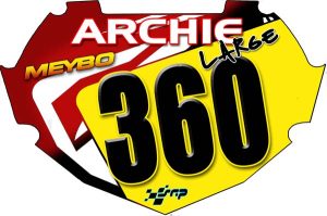 Box Custom Meybo Archie Decal  BMX Number Plate Sticker