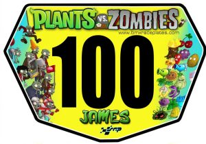 Custom BMX Race Number Plate Plants v Zombies