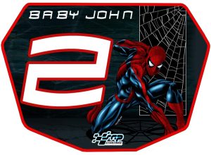 Custom Bmx Number Plate Spider Man