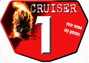 On Fire Cruiser National Race Plate
