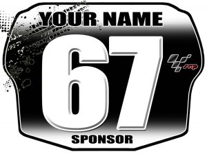 NEW 2013 SRP National Bmx Race Number Plate Black Junior Men Elite