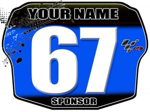 NEW 2013 SRP National Bmx Race Number Plate Blue
