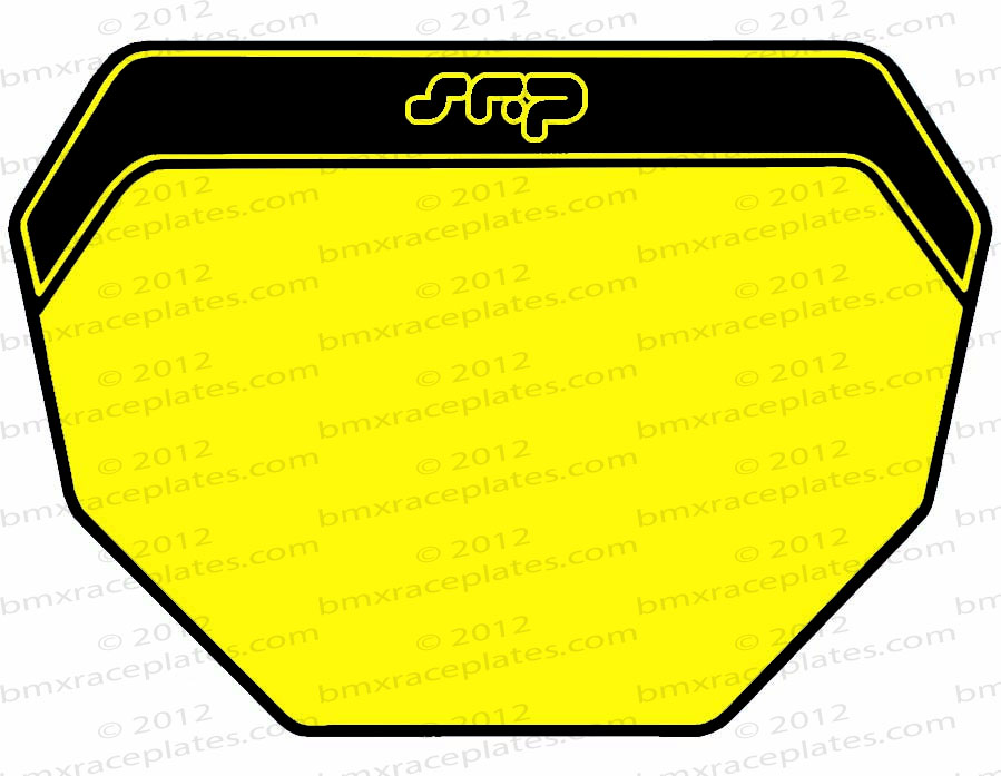 SRP National Race Plate Yellow