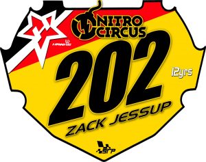 Nitro Circus Custom  BMX Number Plate Sticker Pro Mini